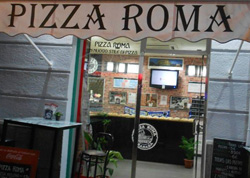 Pizza Roma - Granada - La entrada de la pizzería